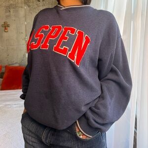 vintage aspen crewneck sweater